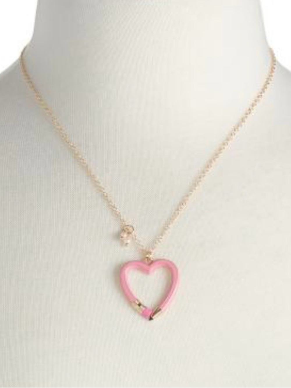 BETSEY JOHNSON Back to School Pink Heart-Shaped Pencil Teacher Necklace NEW NWT